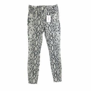 Good American Good Legs Snake Print Jeans 8/29 Animal Pants, Skinny, Hig…